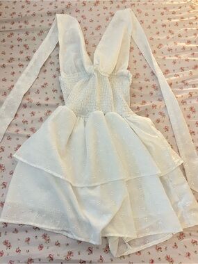 Catalina White Lined Swim Cover-Up